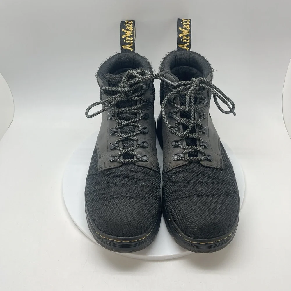 Dr. Martens Rakim Boots Mens 10 Black Utility Combat Chukka Lace Up Work Shoes‎